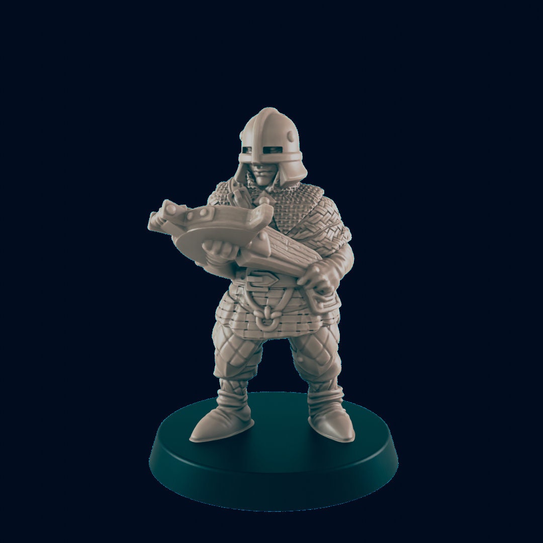 Town Guards - EC3D | DnD | Villager minis | fighter | warrior | 32mm | Pathfinder | commoner | TTRPG | Wargaming | Frostgrave-4