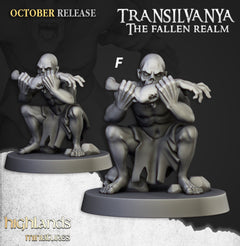 Ghoul Set - Highland Miniatures | DnD | Undead | Zombie | 32mm | Pathfinder | Graveyard | TTRPG | Wargaming | Frostgrave | Transylvania-7