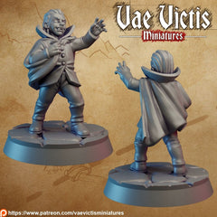 Vampire costume kid - Vae Victis Miniature | DnD | child | monster| villager | commoner | 32mm | Pathfinder | TTRPG | Wargaming | Frostgrave-1