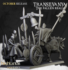 Corpse Cart - Highland Miniature | DnD | Undead | melee | 32mm | Pathfinder | Graveyard | TTRPG | Wargaming | Frostgrave-3