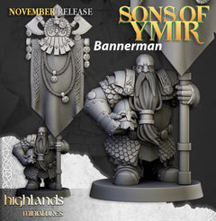 Dwarven Huscarl Set - Highland Miniature | DnD | Dwarf | melee unit | fighter | 32mm | Pathfinder | TTRPG | Wargaming | Fantasy | Frostgrave-9