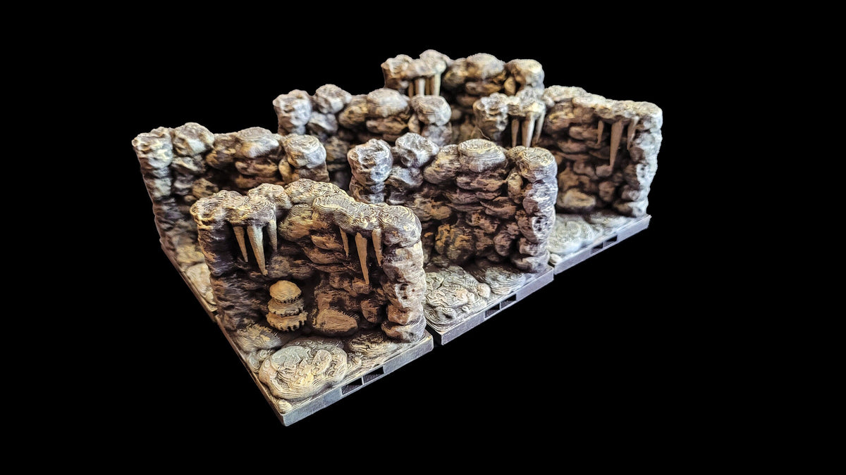 Magnetic Dungeon Tiles Starter Set - Cave Theme | Hand Painted | Fat Dragon Games | Tabletop Terrain | Dungeons And Dragons, D&D, Pathfinder-3