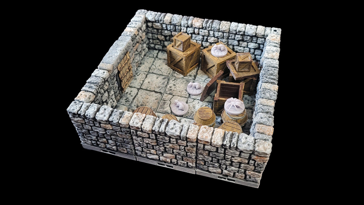 Dungeon Terrain Kit - The Storage Room - Complete sets of Minis and Tiles! Fat Dragon Games | TTRPG | Dungeons And Dragons, D&D, Pathfinder-4