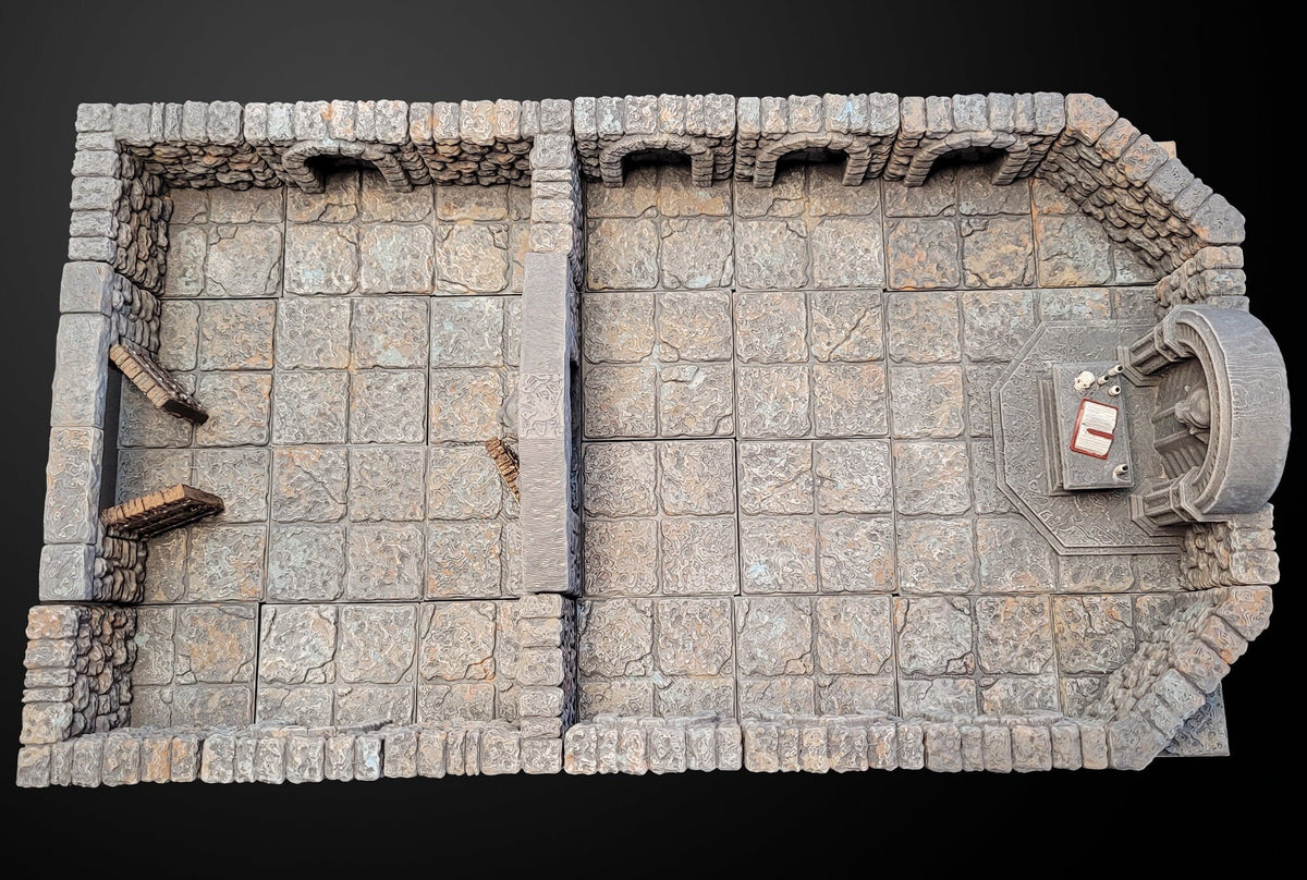 MAGNETIC Dungeon Tiles Encounter - The Altar | Painted Tabletop Terrain | Dungeons And Dragons, D&D, Pathfinder, Wargaming, Dragonlock DnD-3