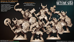 Labyrinth Minocs - Artisan Guild | Minotaur | Barbarian | Male | Female | Fantasy | Fighter | Bull | Frostgrave | DnD | Pathfinder-2