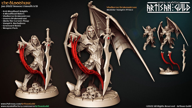 Vladkeron Drakenmiryan - Artisan Guild | Elf | Drow | Paladin | Fighter | Male | Warlock | Fantasy | Vampire | Frostgrave | DnD | Pathfinder-2