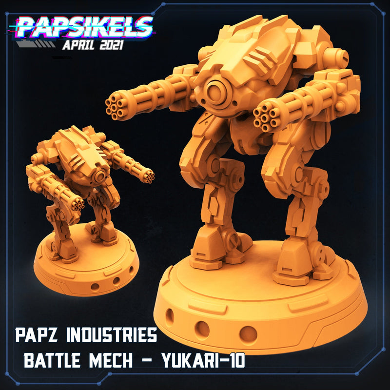 PAPZ Industries Battle Mech Yukari - Papsikels | Cyberpunk | Scifi | Sci-fi | 32mm | Robot | Mechanical | Wargaming | Mech-1