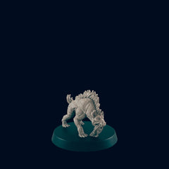 Gnoll Hunting Pack Mini Set - EC3D, DnD Monster | Archer, Melee 32mm | Pathfinder | Fantasy | Shaman | Wargaming | Frostgrave | Hyena | Set-2