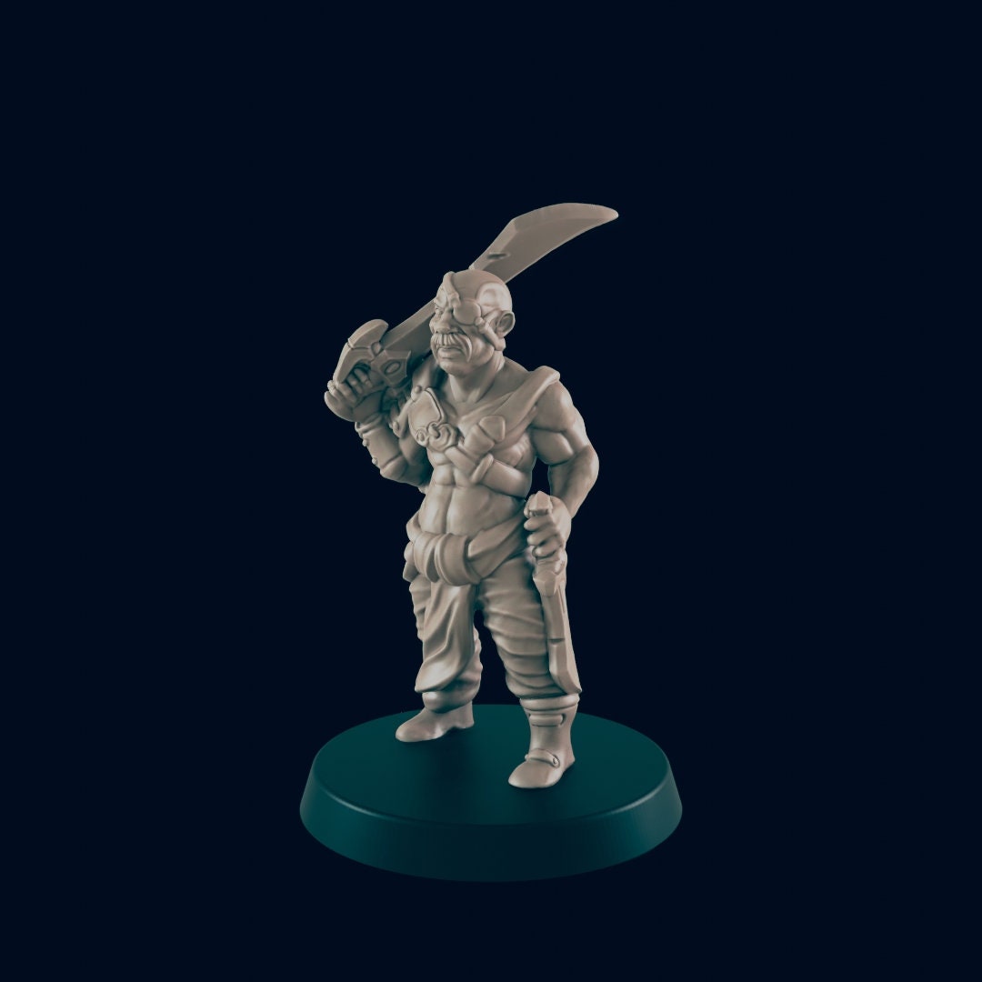 5 Bandit Mini Pack - EC3D, DnD | Human | Monster | Dwarf | Elf | Melee, Archer, 32mm | Pathfinder | Fantasy | Wizard | Wargaming Frostgrave-3