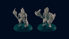 Azer - EC3D, DnD | Dwarf| Monster | Male | Female | Fire | 32mm | Pathfinder | Fantasy | Wizard | Wargaming | Frostgrave-1