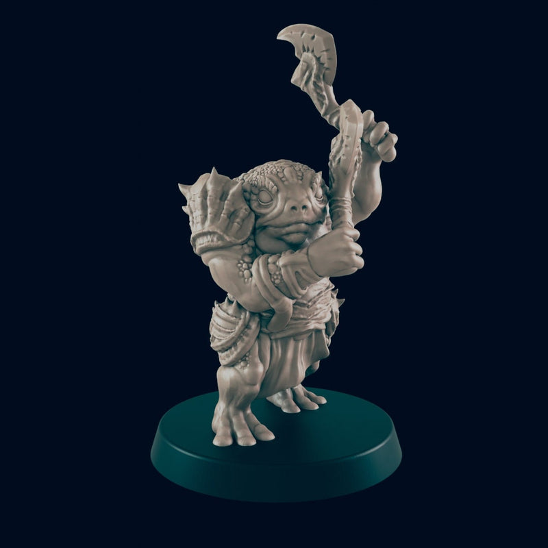 Bullywug - EC3D, DnD | Frog | Monster| Swamp | Shaman | Fighter | 32mm | Pathfinder | Fantasy | Wargaming | Frostgrave-3