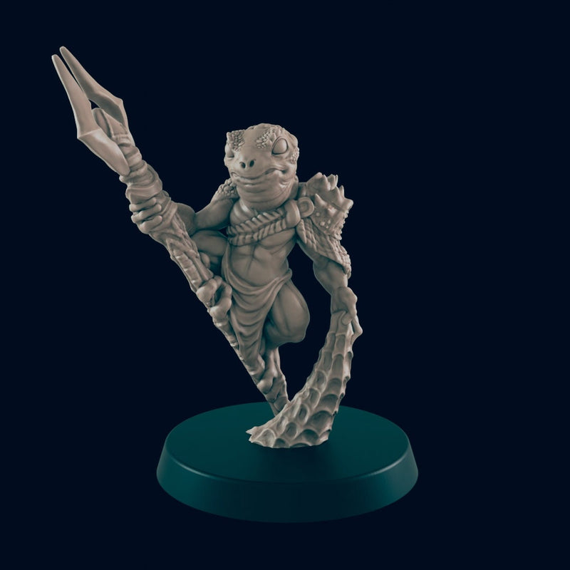 Bullywug - EC3D, DnD | Frog | Monster| Swamp | Shaman | Fighter | 32mm | Pathfinder | Fantasy | Wargaming | Frostgrave-5