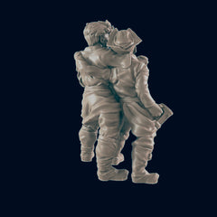 Pair of Drunks - EC3D | DnD | tavern | Villager | peasant | male | 32mm | Pathfinder | commoner | TTRPG | Wargaming-2