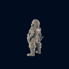 Dwarven Female Blacksmith - EC3D | DnD | Smithy | Villager | Merchant | Female | 32mm | Pathfinder | commoner | TTRPG | Wargaming-3