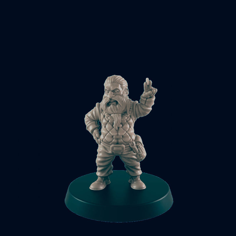 Dwarven Male Shopkeeper - EC3D | DnD | Shopkeep | innkeeper | Villager | Merchant | Male | 32mm | Pathfinder | commoner | TTRPG | Wargaming-1