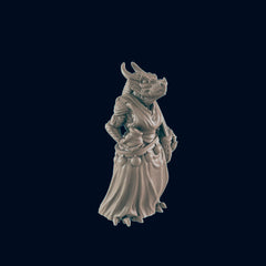 Dragonborn Female Shopper - EC3D | DnD | Dragon | Female | Villager | Peasant | 32mm | Pathfinder | commoner | TTRPG | Wargaming-2