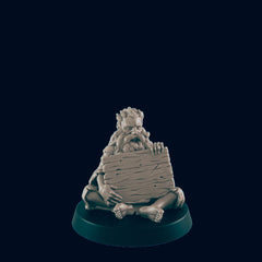 Human Begger with Sign - EC3D | DnD | Male | Peasant | Villager | Destitute | 32mm | Pathfinder | commoner | TTRPG | Wargaming-1
