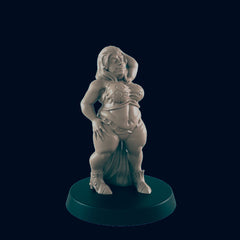 Human Female Courtesan - EC3D | DnD | Woman | Villager | Pinup | bard | 32mm | Pathfinder | commoner | TTRPG | Wargaming |-1