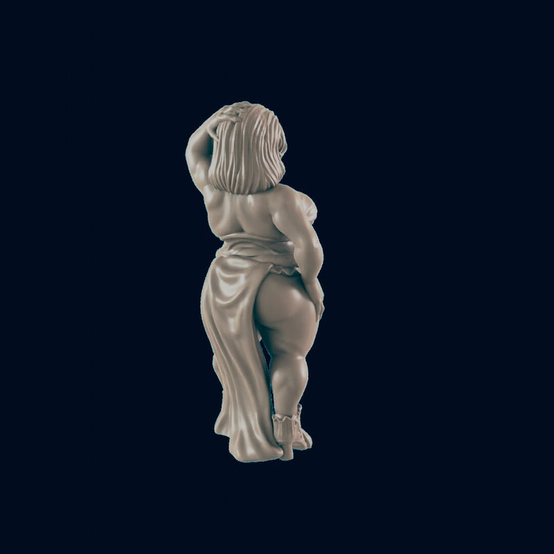 Human Female Courtesan - EC3D | DnD | Woman | Villager | Pinup | bard | 32mm | Pathfinder | commoner | TTRPG | Wargaming |-3