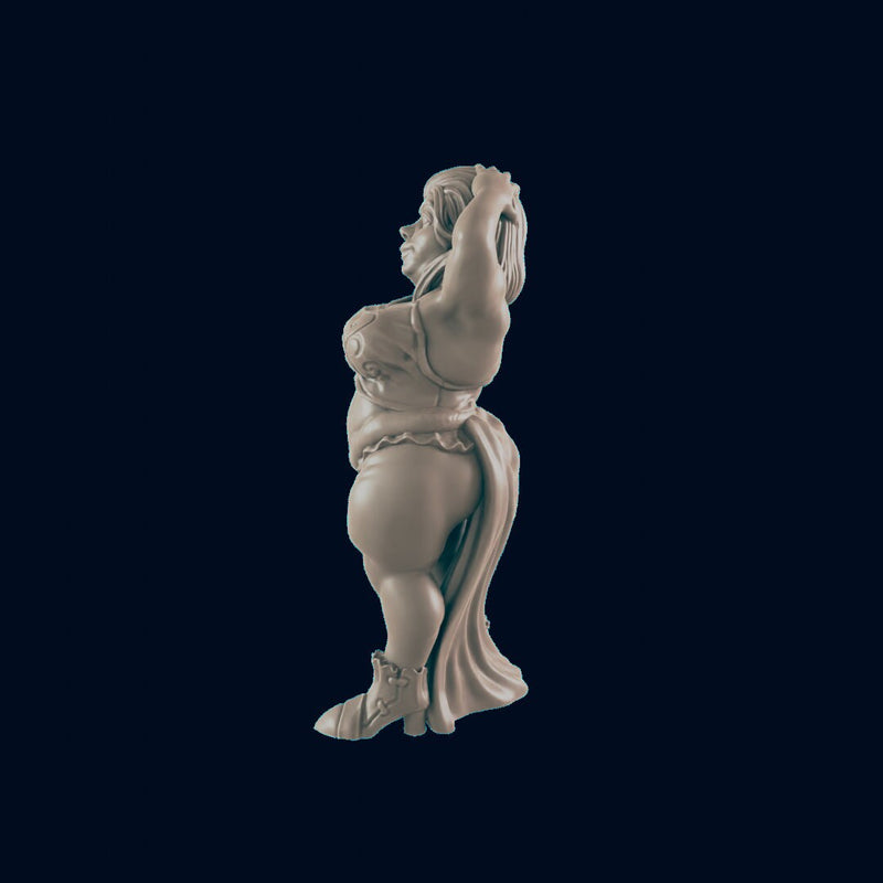 Human Female Courtesan - EC3D | DnD | Woman | Villager | Pinup | bard | 32mm | Pathfinder | commoner | TTRPG | Wargaming |-2