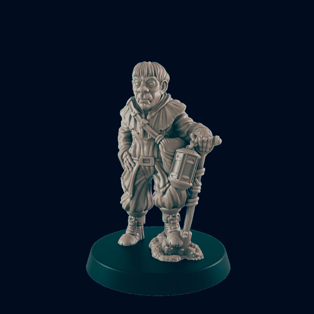Human Gravedigger - EC3D | DnD | Male | Villager | graveyard | merchant | 32mm | Pathfinder | commoner | TTRPG | Wargaming |-1