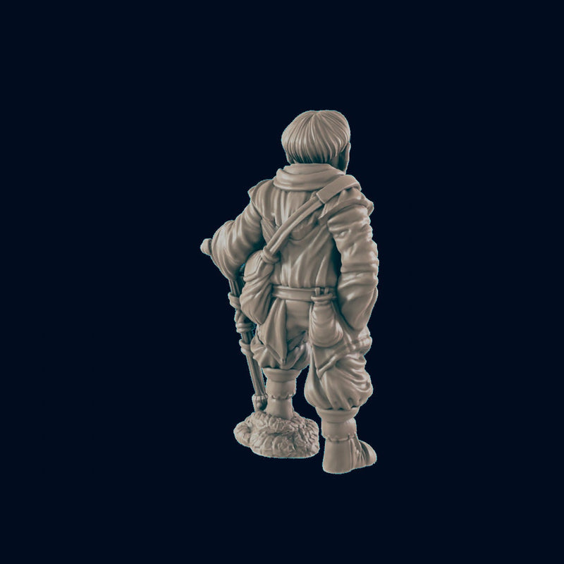 Human Gravedigger - EC3D | DnD | Male | Villager | graveyard | merchant | 32mm | Pathfinder | commoner | TTRPG | Wargaming |-2