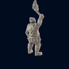 Human Male Jailer - EC3D | DnD | Male | Villager | Jail | Stockades | Guard | 32mm | Pathfinder | commoner | TTRPG | Wargaming |-3