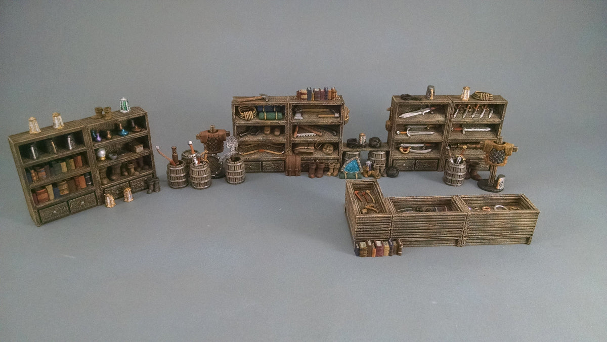 General Store Scatter - Heroes Hoard | DnD | Tabletop Terrain | Medieval | Scenery | 32mm | Pathfinder | TTRPG | Wargaming-1