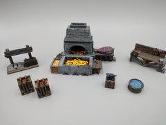 Blacksmith and Forge Scatter - Heroes Hoard | DnD | Tabletop Terrain | Medieval | Scenery | 32mm | Pathfinder | TTRPG | Wargaming-1
