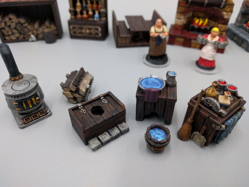 Inn and Tavern Scatter Set 1 - Heroes Hoard | DnD | Tabletop Terrain | Medieval | Scenery | 32mm | Pathfinder | TTRPG | Wargaming | Bar-3