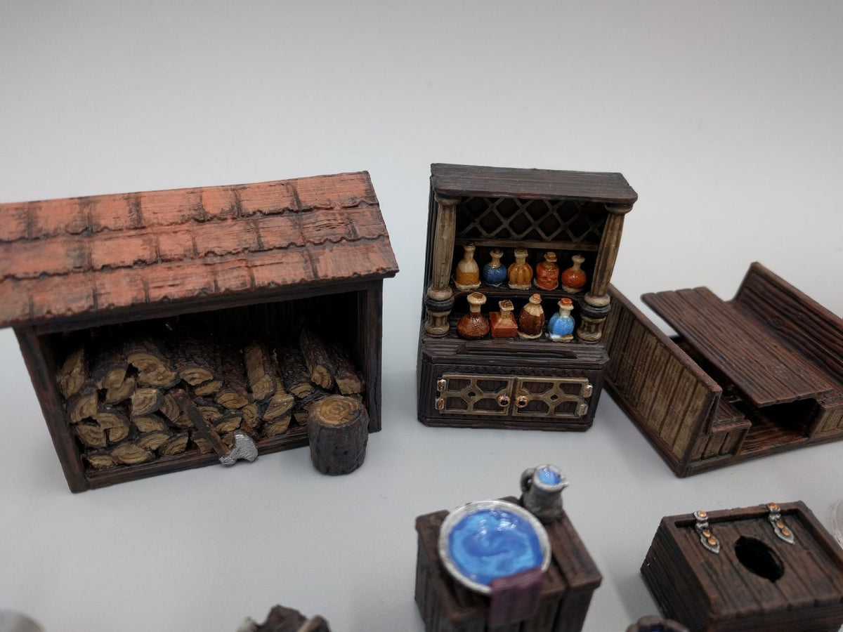 Inn and Tavern Scatter Set 1 - Heroes Hoard | DnD | Tabletop Terrain | Medieval | Scenery | 32mm | Pathfinder | TTRPG | Wargaming | Bar-4