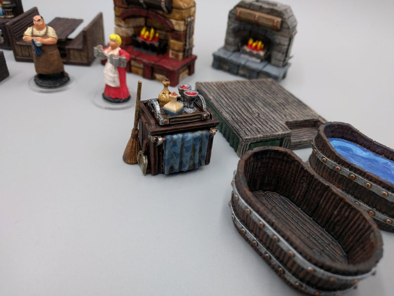 Inn and Tavern Scatter Set 1 - Heroes Hoard | DnD | Tabletop Terrain | Medieval | Scenery | 32mm | Pathfinder | TTRPG | Wargaming | Bar-5