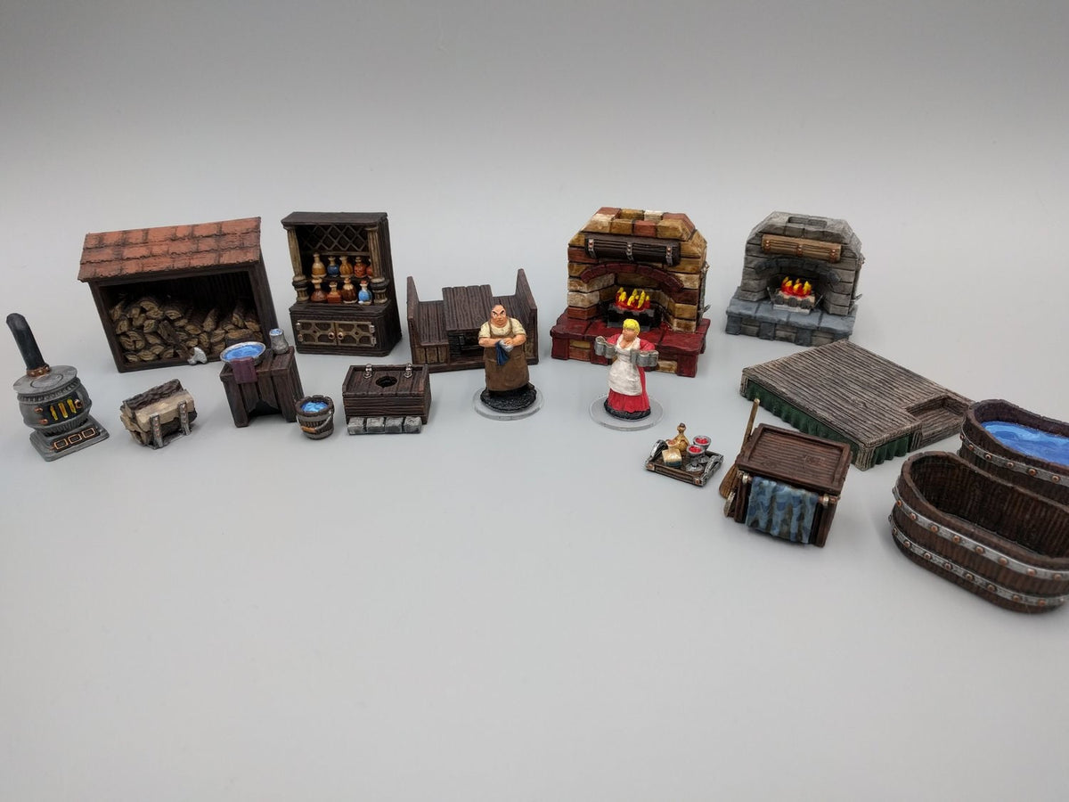 Inn and Tavern Scatter Set 1 - Heroes Hoard | DnD | Tabletop Terrain | Medieval | Scenery | 32mm | Pathfinder | TTRPG | Wargaming | Bar-1