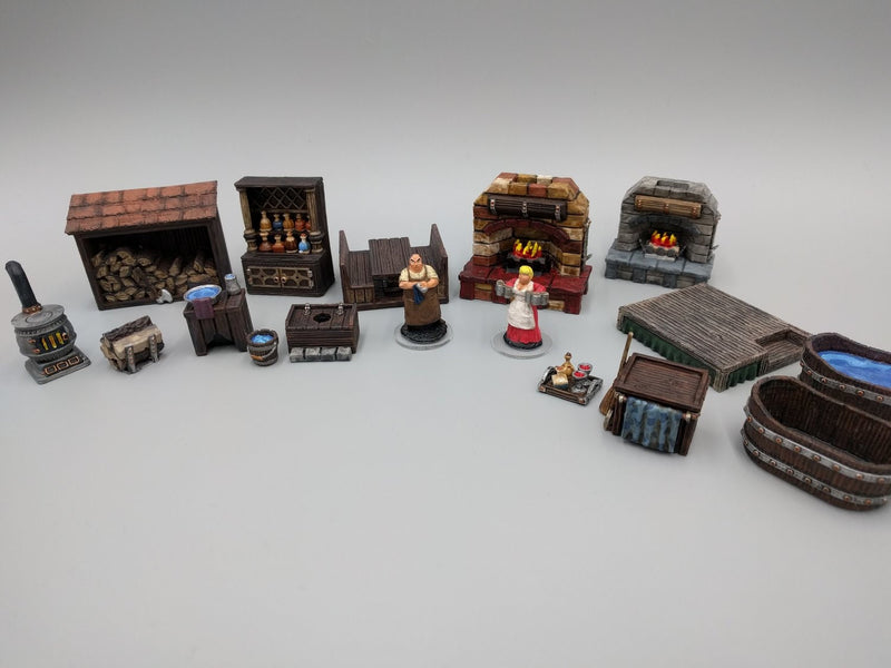Inn and Tavern Scatter Set 1 - Heroes Hoard | DnD | Tabletop Terrain | Medieval | Scenery | 32mm | Pathfinder | TTRPG | Wargaming | Bar-1