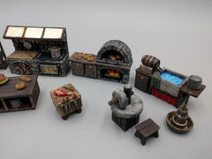 Inn and Tavern Scatter Set 2 - Kitchen - Heroes Hoard | DnD | Tabletop Terrain | Medieval | 32mm | Pathfinder | TTRPG | Wargaming-4