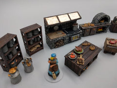 Inn and Tavern Scatter Set 2 - Kitchen - Heroes Hoard | DnD | Tabletop Terrain | Medieval | 32mm | Pathfinder | TTRPG | Wargaming-3