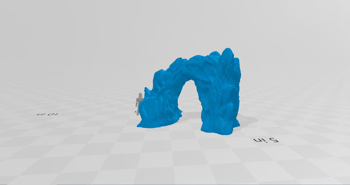 Ice Archway Terrain - Winds of Wintertide - Heroes Hoard, DnD, Tabletop Terrain, Scatter Scenery | 32mm | Pathfinder-3