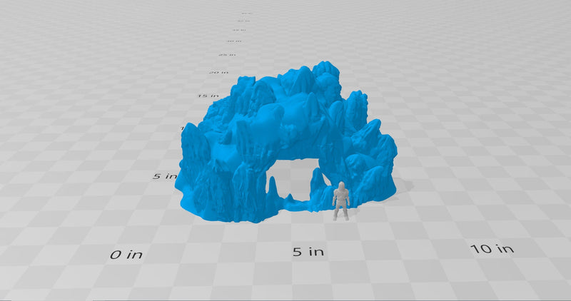 Ice Cave - Wilds of Wintertide - Heroes Hoard, DnD, Tabletop Terrain, Scatter Scenery | 32mm | Pathfinder-1