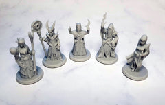 The Cult Encounter dnd mini set - EC3D | Pathfinder 2E | Ghost | Kobold | Cultist | Azer | Banshee | 32mm 28mm | TTRPG | Wargaming | Pack-3