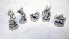 The Cult Encounter dnd mini set - EC3D | Pathfinder 2E | Ghost | Kobold | Cultist | Azer | Banshee | 32mm 28mm | TTRPG | Wargaming | Pack-2