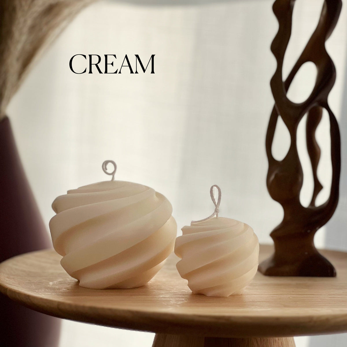 Swirl Ball Soy Wax Candle Set | Home Decor, Gift for Her-4