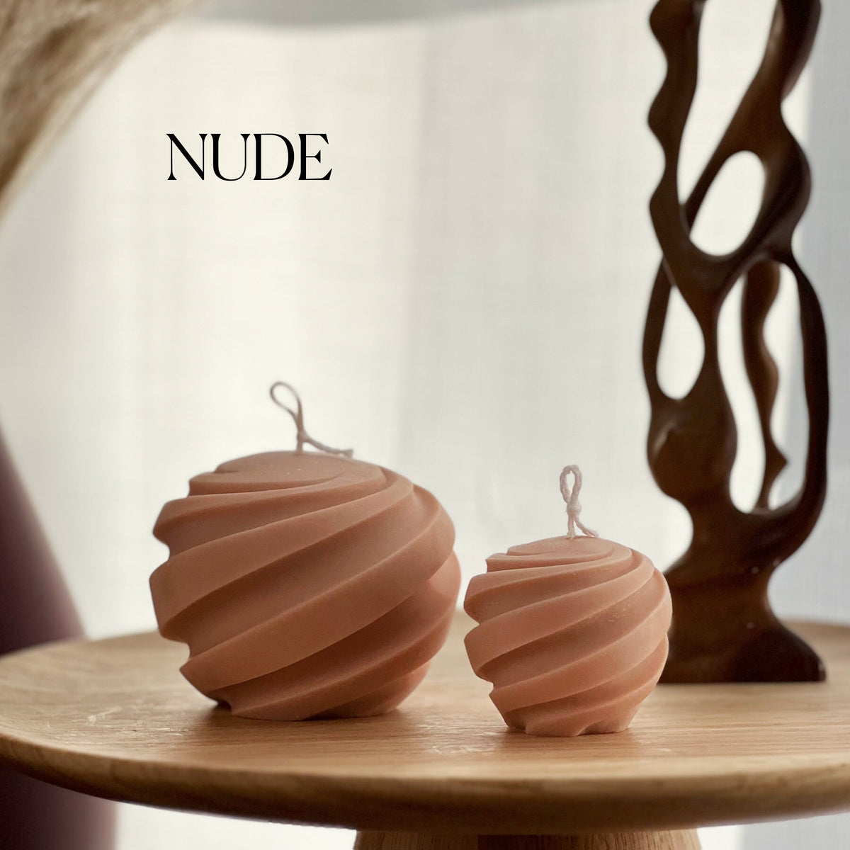 Swirl Ball Soy Wax Candle Set | Home Decor, Gift for Her-3