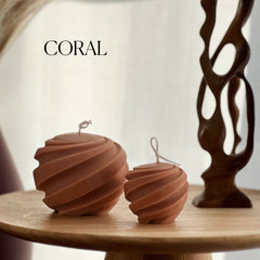 Swirl Ball Soy Wax Candle Set | Home Decor, Gift for Her-2