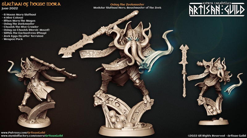 Oslag the Zeekmaster - Artisan Guild | Illithid | Mind Flayer | Monster | Fantasy | Sorcerer | Alchemist | Warlock | DnD | Pathfinder-2
