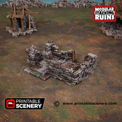 Murder Row - Shadowfey Ruins, DnD, Pathfinder 15mm, 28mm, 32mm, wargaming scenery, bolt action, tabletop terrain, building-6