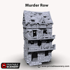 Murder Row - Shadowfey Ruins, DnD, Pathfinder 15mm, 28mm, 32mm, wargaming scenery, bolt action, tabletop terrain, building-2