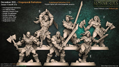 Dragonpeak Barbarians - Artisan Guild | Barbarian | Fighter | Male | Female | Fantasy | Melee | Frostgrave | DnD | Pathfinder-1
