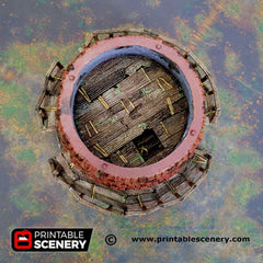 Haunted Windmill - Shadowfey Ruins, DnD, Pathfinder 15mm, 28mm, 32mm, wargaming scenery, bolt action, tabletop terrain, building-2