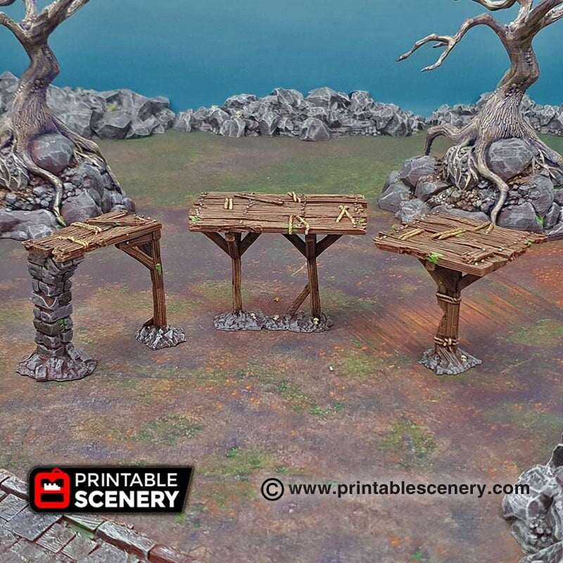 Scaffolding and Support Columns - Shadowfey Ruins, DnD, Pathfinder, 15mm, 28mm, 32mm, wargaming terrain, scatter, D&D, scenery-5