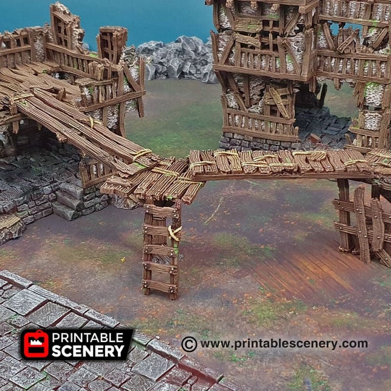 Gangways, Stairs and Ladders - Shadowfey Ruins, DnD, Pathfinder, 15mm, 28mm, 32mm, wargaming terrain, scatter, D&D, scenery-4
